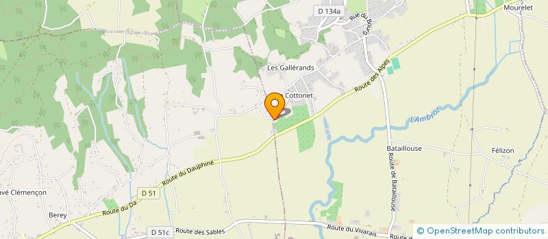 localisation de l'entreprise EARL DENIS ROUSSET  BELLEGARDE-POUSSIEU