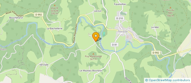 localisation de l'entreprise EARL DENIZOU  NEDDE