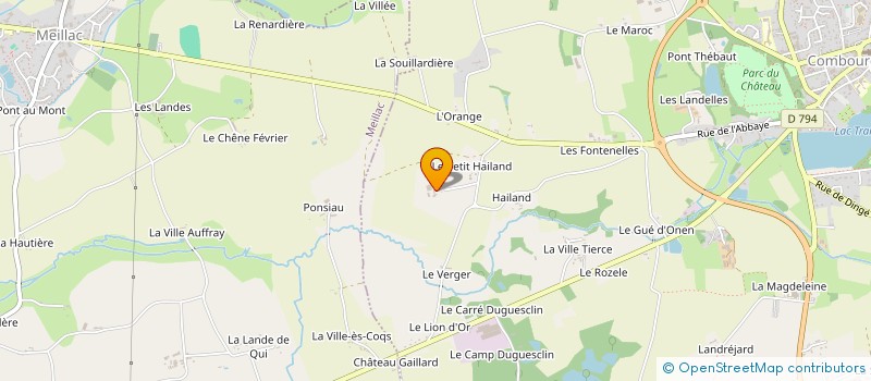localisation de l'entreprise EARL DENOUAL à COMBOURG