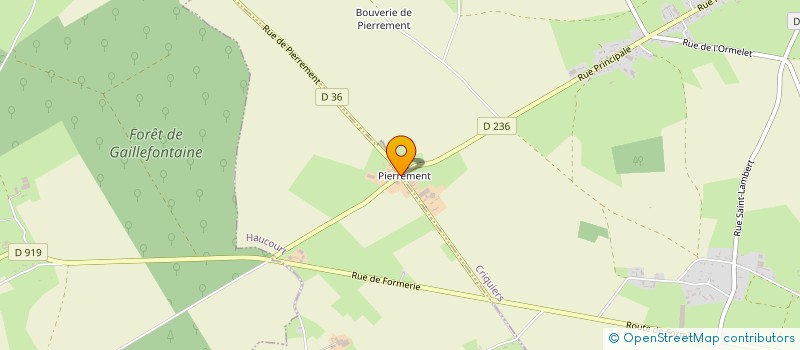 localisation de l'entreprise EARL DENOYELLE ALEXIS  HAUCOURT