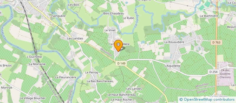 localisation de l'entreprise EARL DERAME ET FILS à MOUZILLON