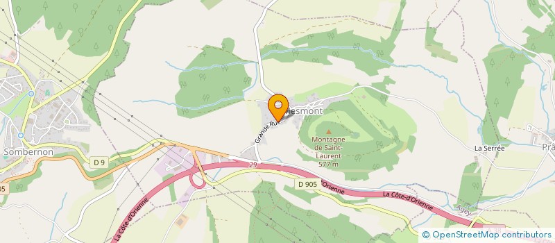 localisation de l'entreprise EARL DEREPAS DARBOIS  REMILLY-EN-MONTAGNE