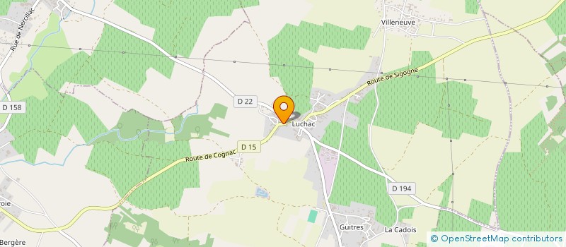 localisation de l'entreprise EARL DERIVANT à BOURG-CHARENTE