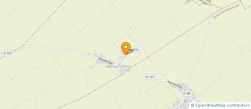 localisation de l'entreprise EARL DES 2 CHAMPAGNE  MESNIL-LETTRE