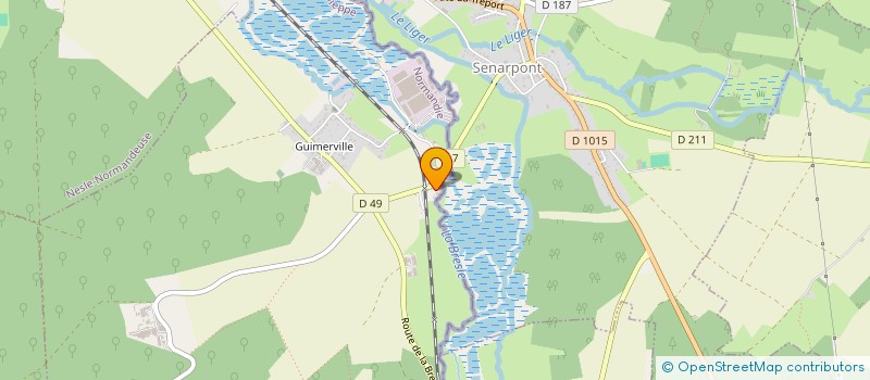 localisation de l'entreprise EARL DES 3 CHEMINS  BLANGY-SUR-BRESLE