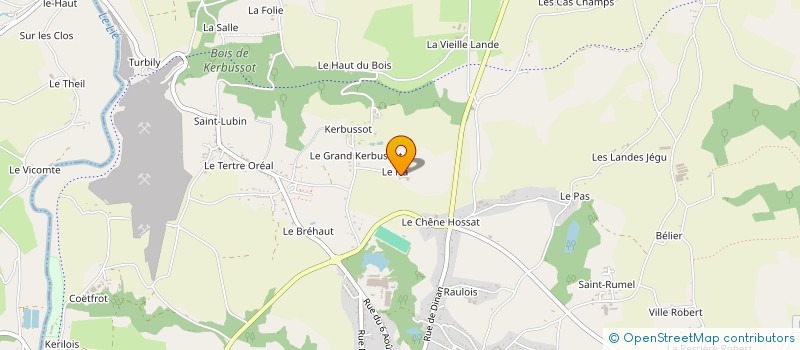 localisation de l'entreprise EARL DES 3 VILLES à COETLOGON