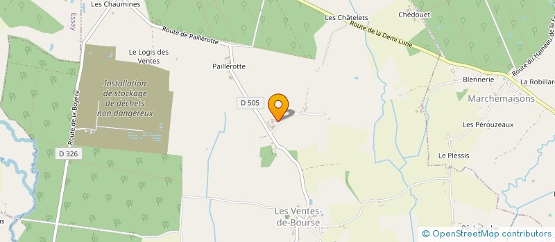 localisation de l'entreprise EARL DES 4 SAISONS à LES VENTES-DE-BOURSE