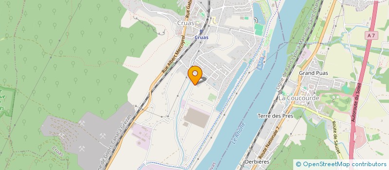 localisation de l'entreprise EARL DES 4 TOURS  CRUAS