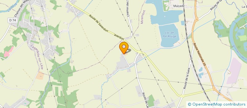 localisation de l'entreprise EARL DES 5J  MIREMONT