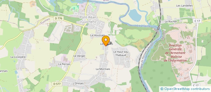 localisation de l'entreprise EARL DES ACACIAS à GUIGNEN