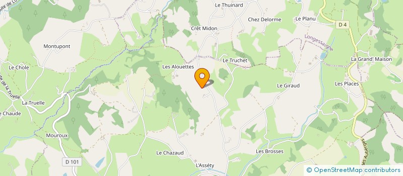 localisation de l'entreprise EARL DES ALOUETTES  SAINT-CLEMENT-LES-PLACES