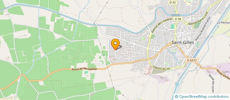 localisation de l'entreprise EARL DES ALPES A LA CRAU  SAINT-GILLES