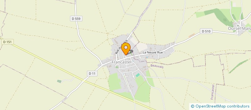 localisation de l'entreprise EARL DES ANES à FRANCASTEL