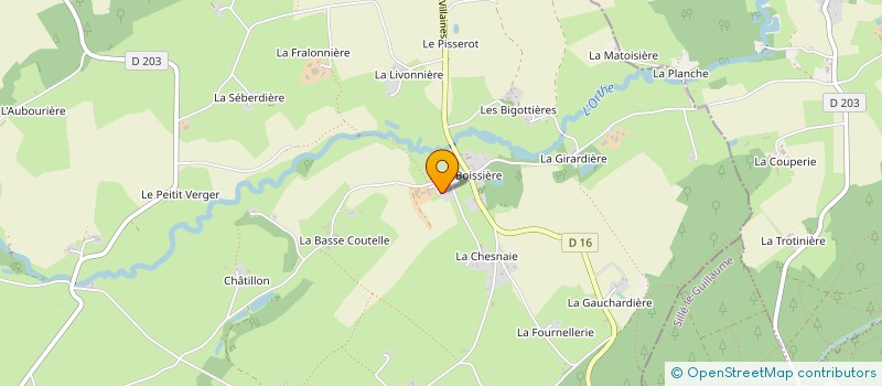 localisation de l'entreprise EARL DES APPRETS  VIMARTIN-SUR-ORTHE