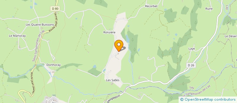 localisation de l'entreprise EARL DES ARBRES à LAY