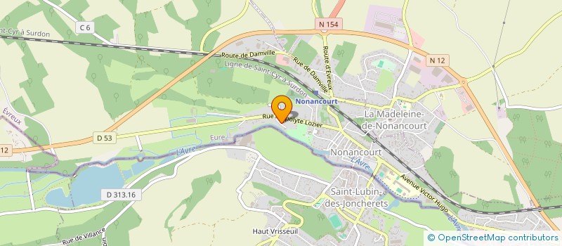 localisation de l'entreprise EARL DES AUBIERS  NONANCOURT