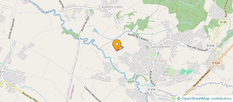 localisation de l'entreprise EARL DES AUGAS  SAUVAGNON
