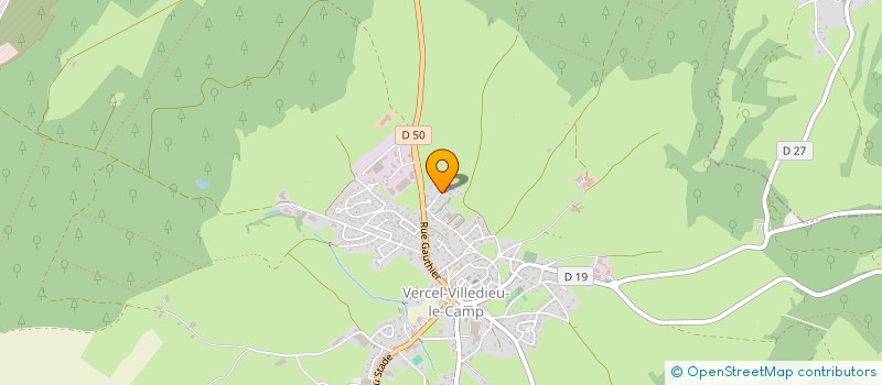 localisation de l'entreprise EARL DES BANARETS à VERCEL-VILLEDIEU-LE-CAMP