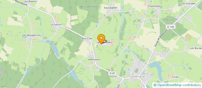 localisation de l'entreprise EARL DES BARDILLETS  SAILLENARD