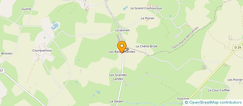 localisation de l'entreprise EARL DES BASSES ROINIERES à SAINT-HILAIRE-DU-MAINE