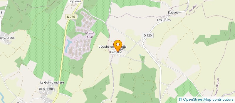 localisation de l'entreprise EARL DES BEAUX PALMIERS à SAINT-CYBARDEAUX