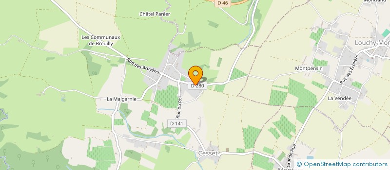 localisation de l'entreprise EARL DES BERGERONS  CESSET