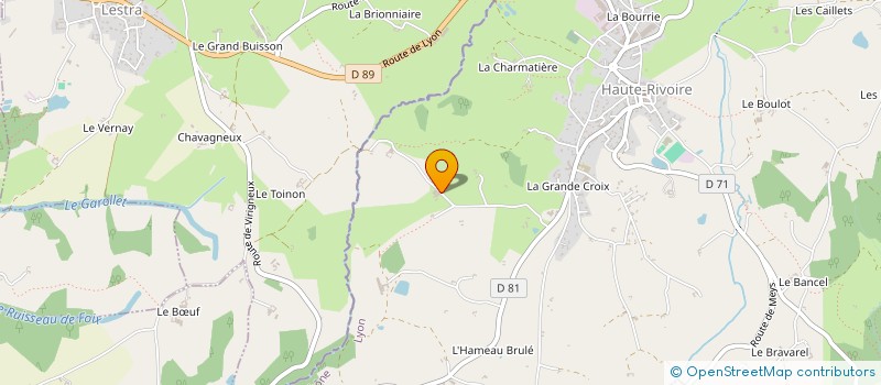localisation de l'entreprise EARL DES BESSOLES à HAUTE-RIVOIRE