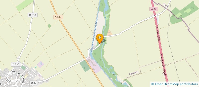 localisation de l'entreprise EARL DES BLANCHES TERRES  CORMICY