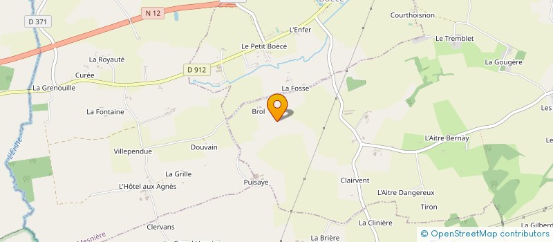 localisation de l'entreprise EARL DES BLANCS BLEUS à COURGEOUT