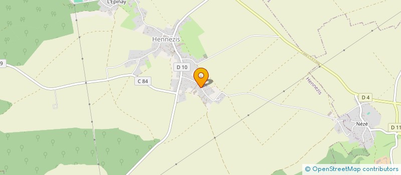 localisation de l'entreprise EARL DES BLEUETS  HENNEZIS