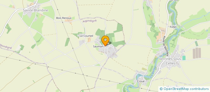localisation de l'entreprise EARL DES BOIS à AIGONDIGNE