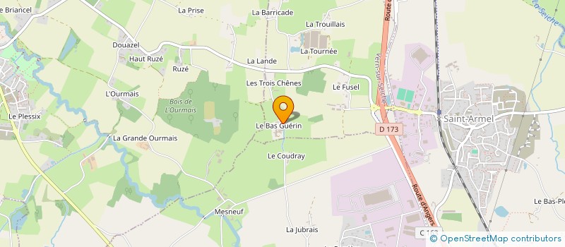 localisation de l'entreprise EARL DES BOIS  VERN-SUR-SEICHE