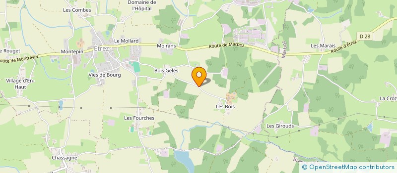 localisation de l'entreprise EARL DES BOIS à BRESSE VALLONS