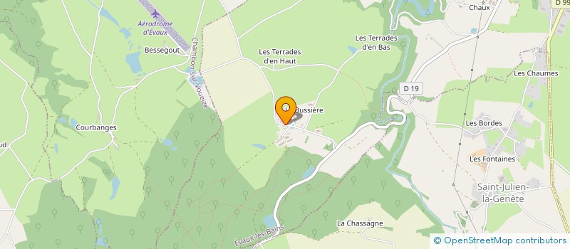 localisation de l'entreprise EARL DES BOIS VERTS à EVAUX-LES-BAINS