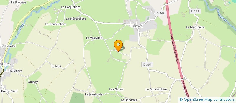 localisation de l'entreprise EARL DES BONDONNIERES  SAINT-JAMES