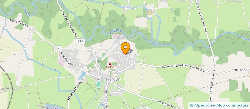 localisation de l'entreprise EARL DES BORDS DU LIGNON à MONTVERDUN