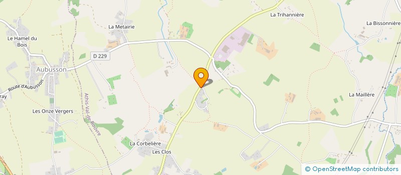 localisation de l'entreprise EARL DES BOTS-REL à ATHIS-VAL DE ROUVRE