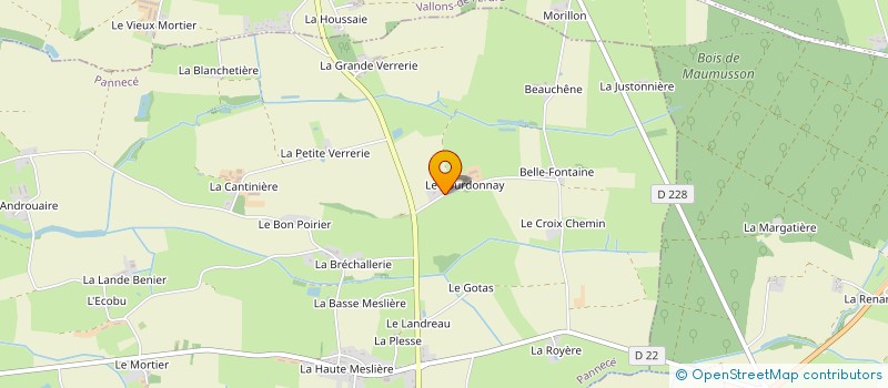 localisation de l'entreprise EARL DES BOURDONS à PANNECE