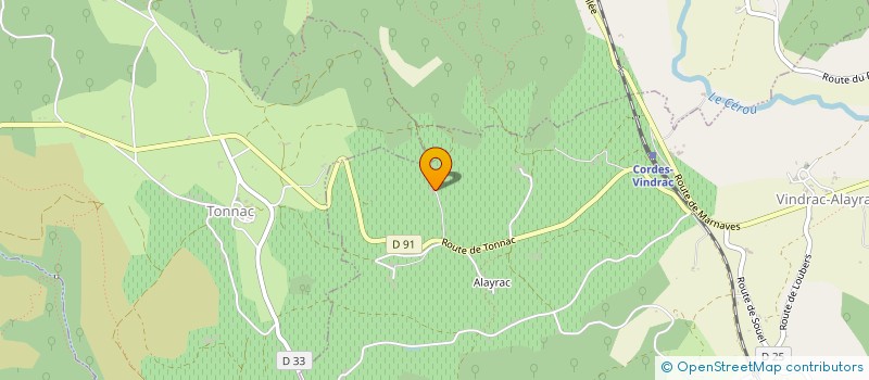 localisation de l'entreprise EARL DES BOURGUETS  VINDRAC-ALAYRAC