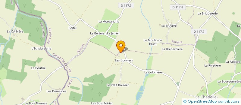 localisation de l'entreprise EARL DES BOUVIERS à LA CHAPELLE-FORTIN