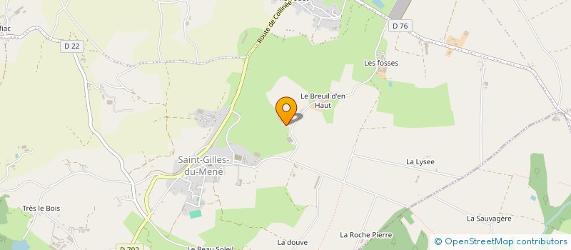 localisation de l'entreprise EARL DES BREUILS D'EN BAS à LE MENE