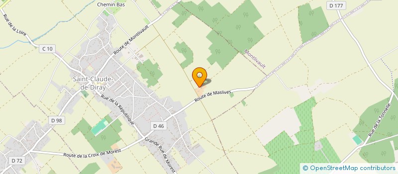 localisation de l'entreprise EARL DES BRISSETTES  SAINT-CLAUDE-DE-DIRAY