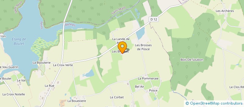 localisation de l'entreprise EARL DES BROSSES DE POSCE  FEINS