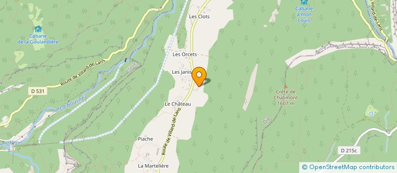 localisation de l'entreprise EARL DES BRUYERES à LA CHAPELLE-EN-VERCORS