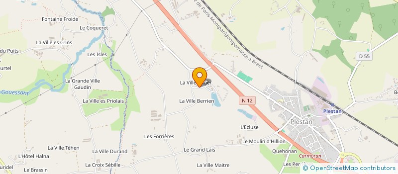 localisation de l'entreprise EARL DES BRUYERES  PLESTAN