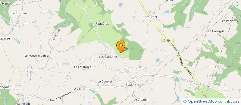 localisation de l'entreprise EARL DES CALDERIES à GALGAN