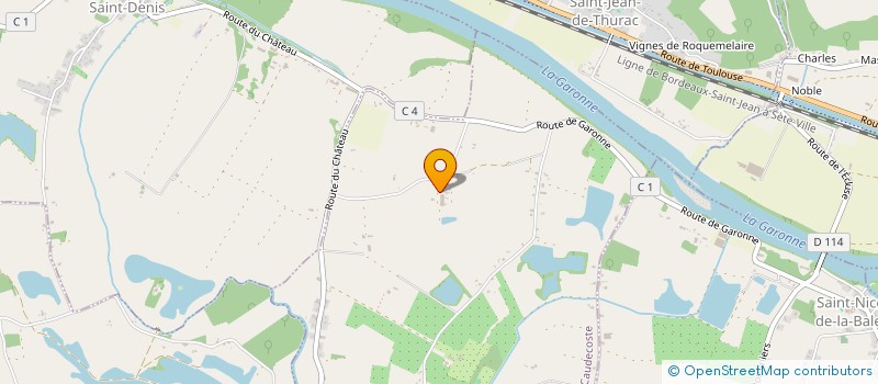 localisation de l'entreprise EARL DES CARRELOTS  CAUDECOSTE