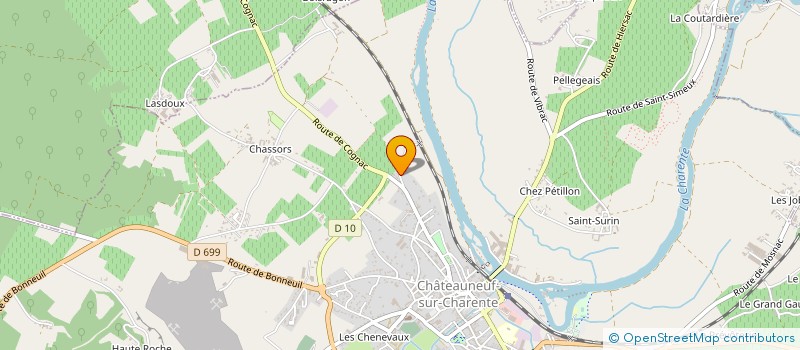 localisation de l'entreprise EARL DES CENT SILLONS à CHATEAUNEUF-SUR-CHARENTE