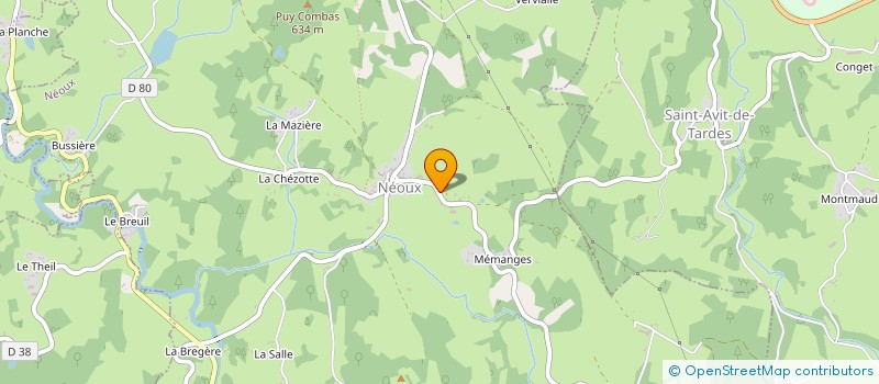localisation de l'entreprise EARL DES CHABANNES à NEOUX