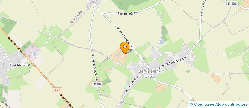 localisation de l'entreprise EARL DES CHALETS  BERVILLE-EN-CAUX
